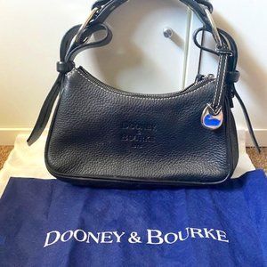 Dooney and Bourke Black pebble hobo leather